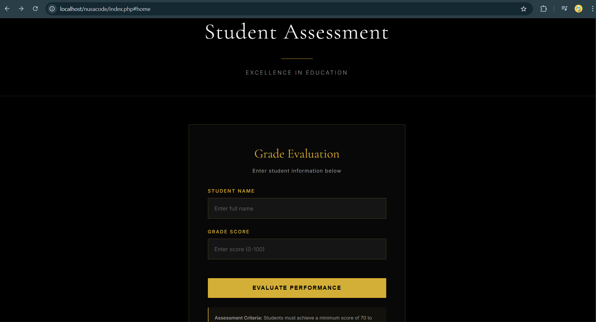 Input Nama Dan Nilai Siswa